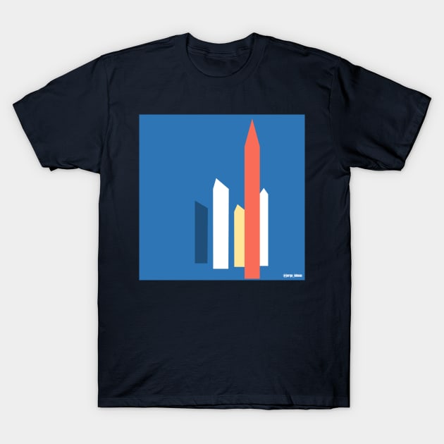 luis barragan satellite towers mexican architecture T-Shirt by jorge_lebeau